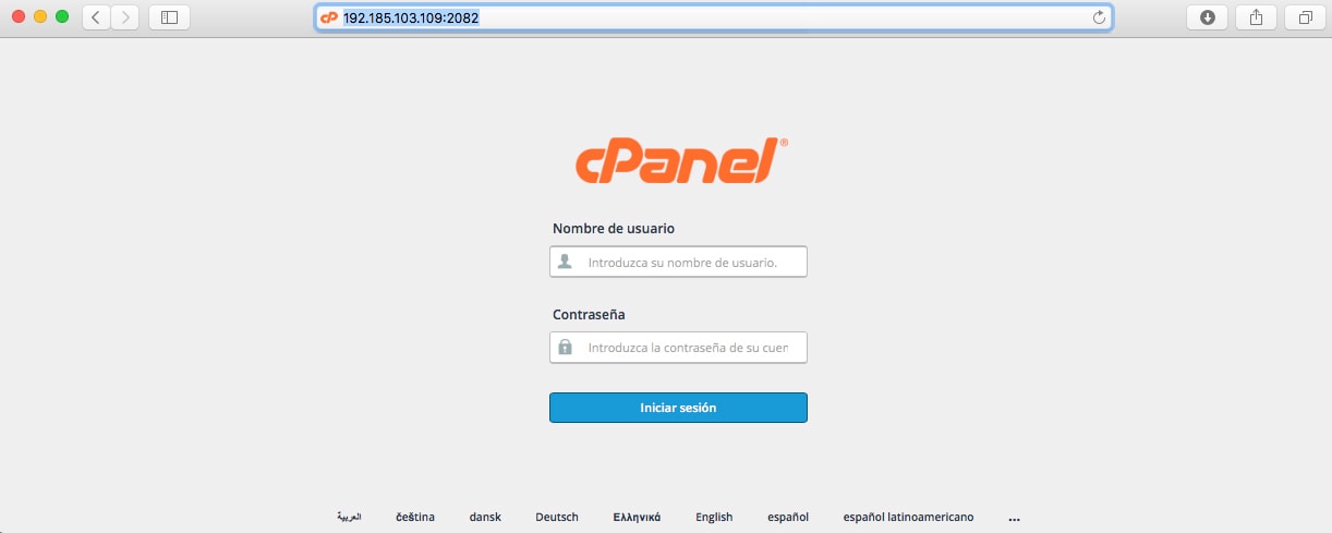 ingresar a cpanel usando la ip