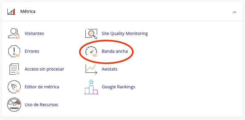 Bandwidth, qué es y cómo funciona 1 bandwidth cpanel